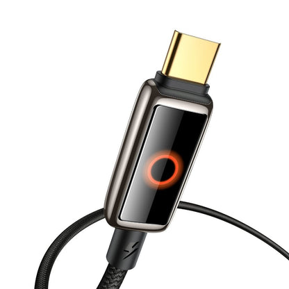 Kabl za Prenos Podataka i Punjenje USB-C - USB-C McDodo CA-6680 Auto Power Off, 100W, 1.2m, Crni