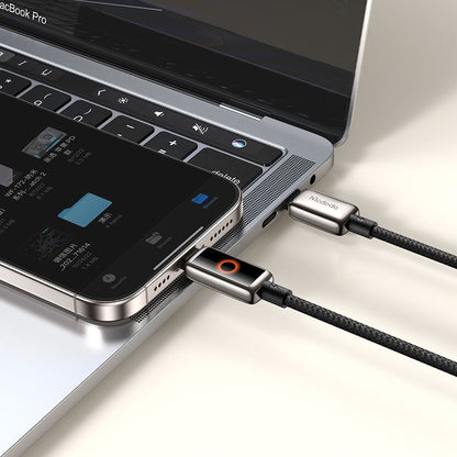 Kabl za Prenos Podataka i Punjenje USB-C - USB-C McDodo CA-6680 Auto Power Off, 100W, 1.2m, Crni