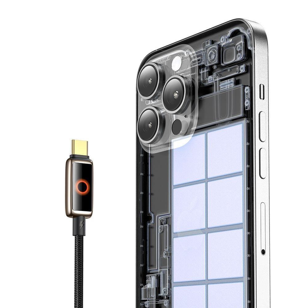 Kabl za podatke i punjenje USB-C - USB-C McDodo CA-6681 Auto Power Off, 100W, 1.2m, Zlatni