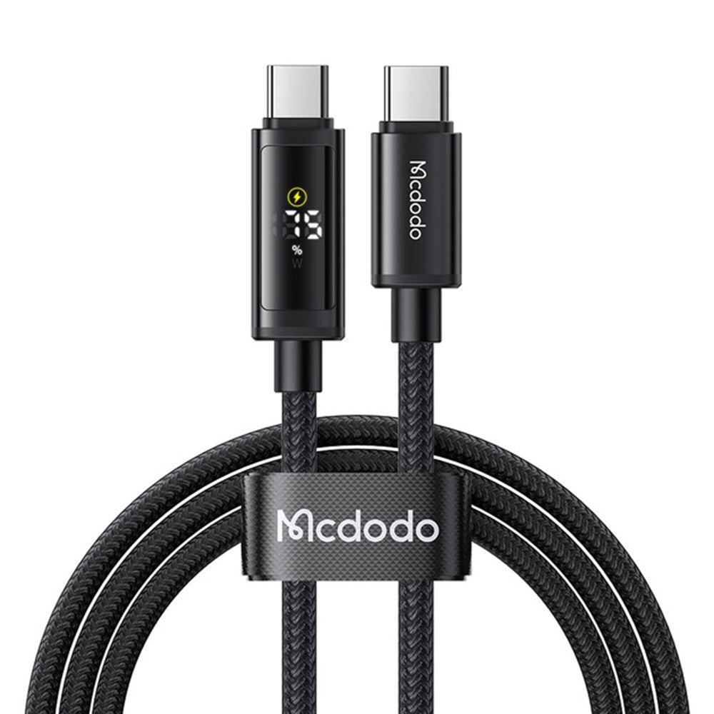 Kabl za podatke i punjenje USB-C - USB-C McDodo CA-8000 Display, 100W, 1.2m, Crni