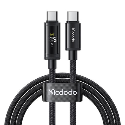 Kabl za podatke i punjenje USB-C - USB-C McDodo CA-8000 Display, 100W, 1.2m, Crni