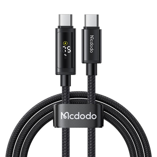 Kabl za podatke i punjenje USB-C - USB-C McDodo CA-8000 Display, 100W, 1.2m, Crni