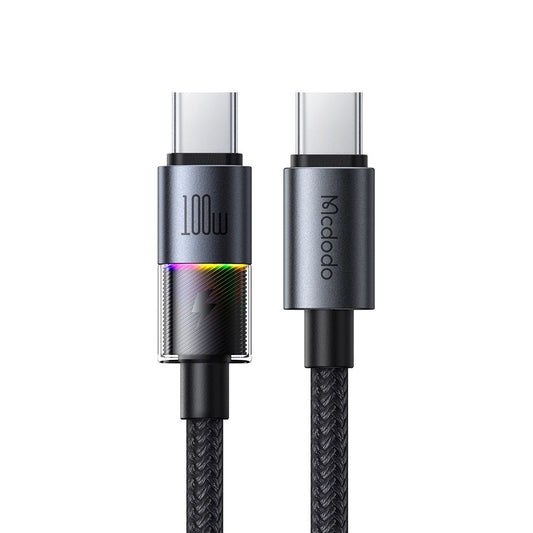 Kabl za podatke i punjenje USB-C - USB-C McDodo CA-8200 Colorful, 100W, 1.2m, Crni