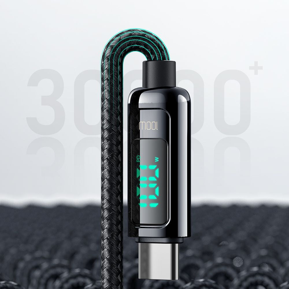 Kabl za Prenos Podataka i Punjenje USB-C - USB-C McDodo CA-8820 Display, 100W, 1.2m, Crni