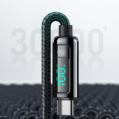 Kabl za Prenos Podataka i Punjenje USB-C - USB-C McDodo CA-8820 Display, 100W, 1.2m, Crni