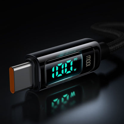 Kabl za Prenos Podataka i Punjenje USB-C - USB-C McDodo CA-8820 Display, 100W, 1.2m, Crni