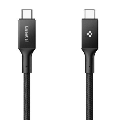 Kabl za prenos podataka i punjenje USB-C - USB-C Spigen EB10010CC, 100W, 1m, Crni