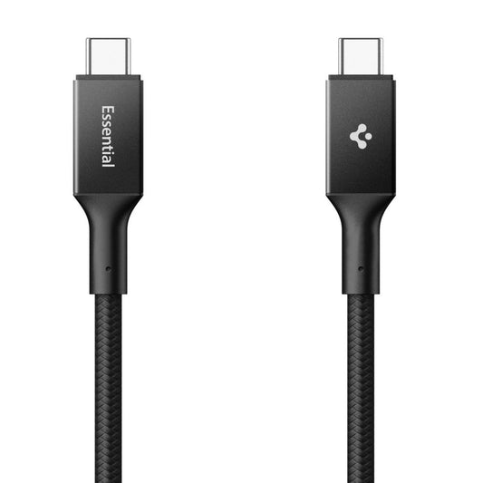 Kabl za prenos podataka i punjenje USB-C - USB-C Spigen EB10010CC, 100W, 1m, Crni