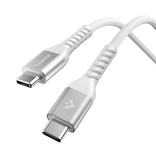 Kabl za podatke i punjenje USB-C - USB-C Spigen EB10010CCA, 100W, 1m, Beli ACA11102