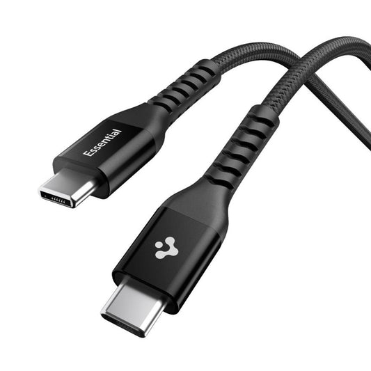 Kabl za podatke i punjenje USB-C - USB-C Spigen EB10010CCA, 100W, 1m, Crni ACA11103