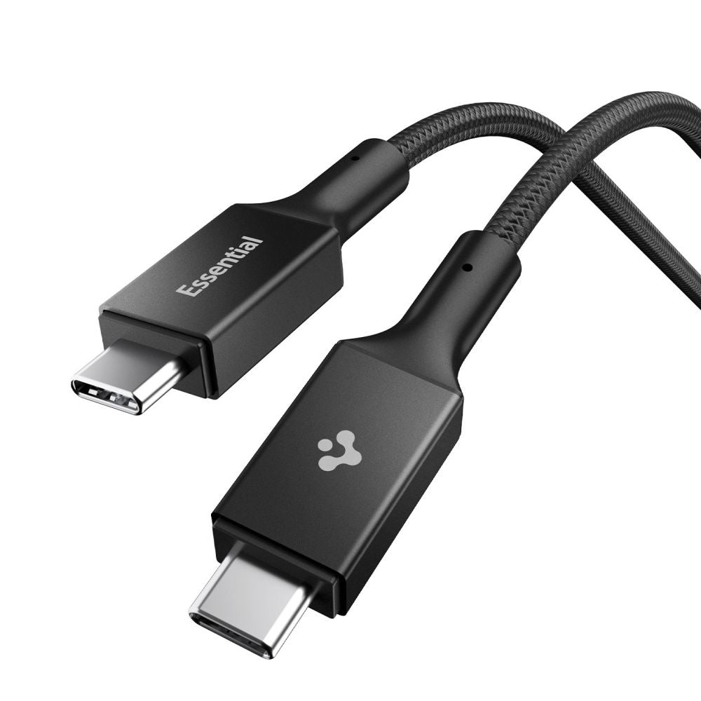Kabl za prenos podataka i punjenje USB-C - USB-C Spigen EB10015CC, 100W, 1.5m, Crni ACA10421