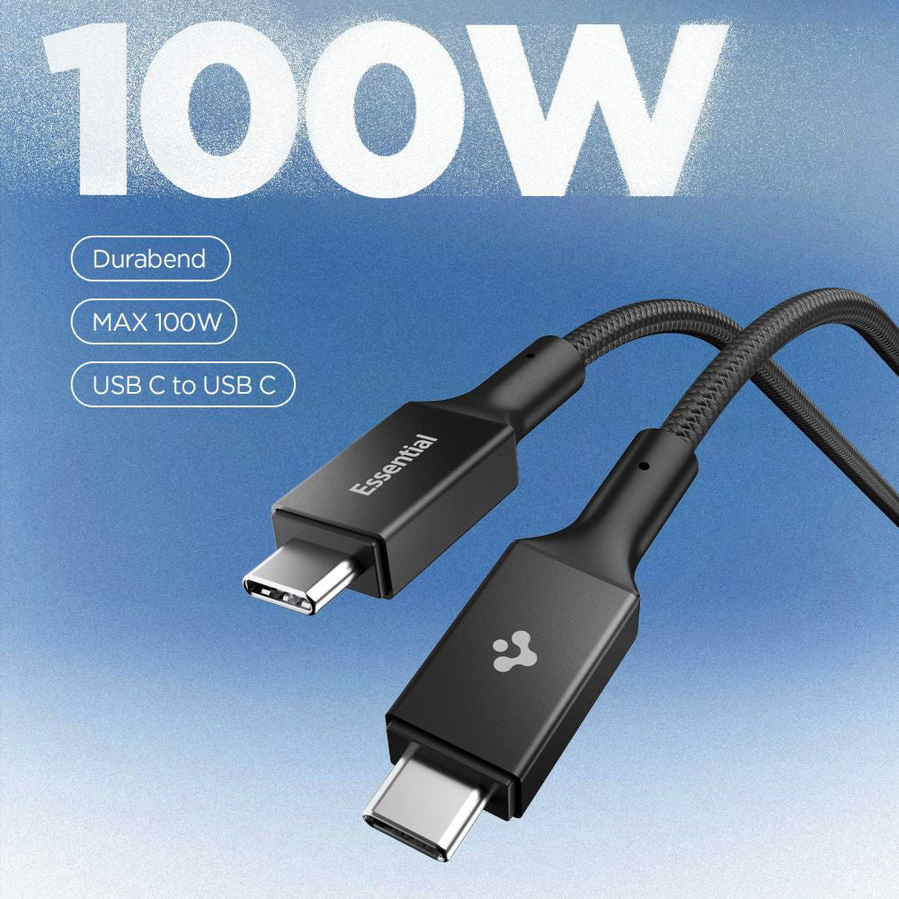Kabl za prenos podataka i punjenje USB-C - USB-C Spigen EB10015CC, 100W, 1.5m, Crni ACA10421