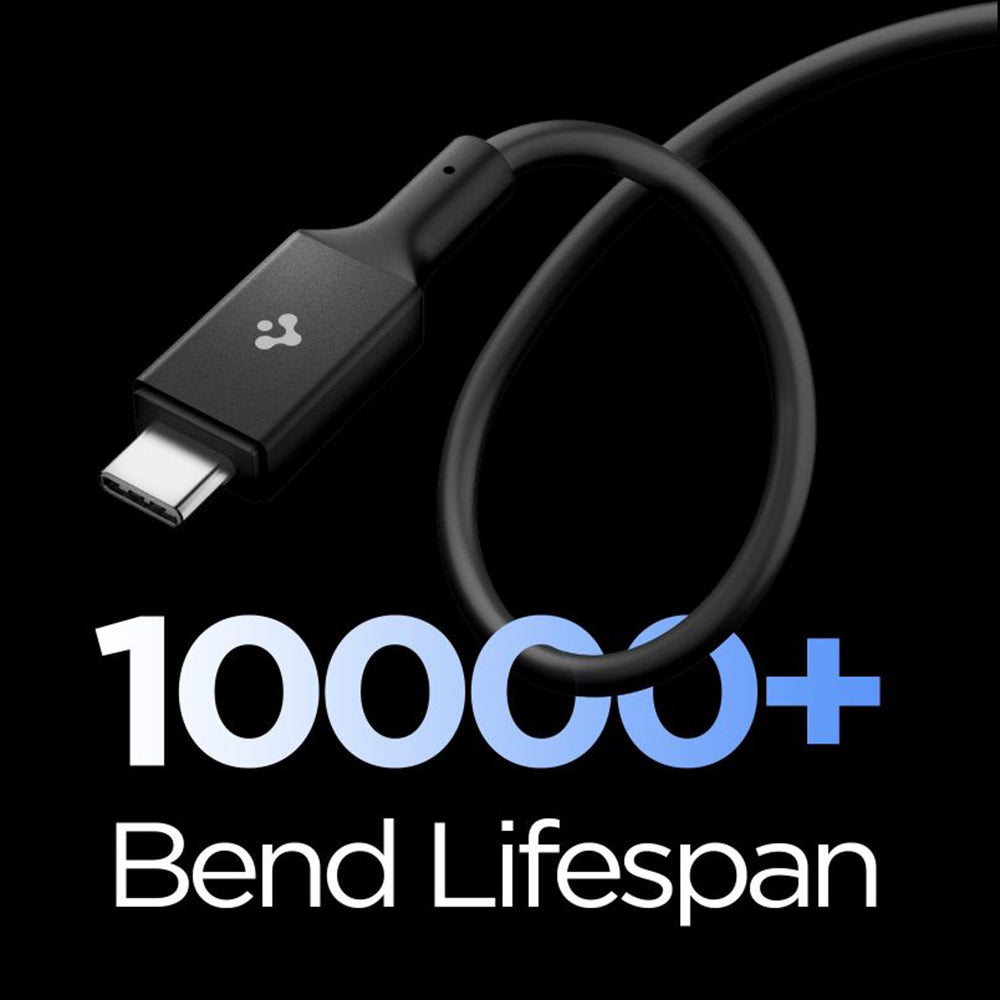 Kabl za prenos podataka i punjenje USB-C - USB-C Spigen EB10020CC, 100W, 2m, Crni ACA09460