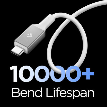 Kabl za prenos podataka i punjenje USB-C - USB-C Spigen EB24012CC, 240W, 1.2m, Beli