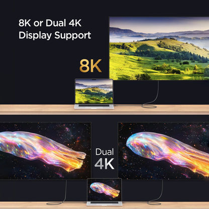 Kabl za prenos podataka i punjenje USB-C - USB-C Spigen EB24012CC, 240W, 1.2m, Crni