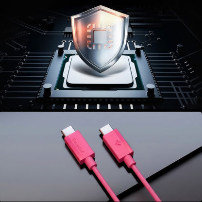 USB-C - USB-C kabl za prenos podataka i punjenje Spigen EB6010CC, 60W, 1m, Roze ACA10414