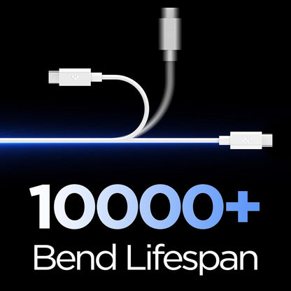 USB-C - USB-C kabl za prenos podataka i punjenje Spigen EB6015CC, 60W, 1.5m, Bela ACA10416