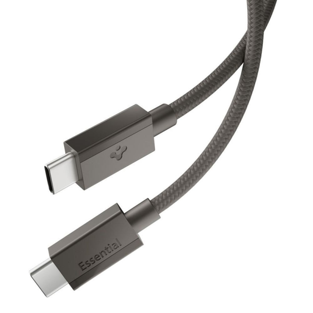 USB-C - USB-C kabl za prenos podataka i punjenje Spigen EB6015CC, 60W, 1.5m, Siva ACA10418