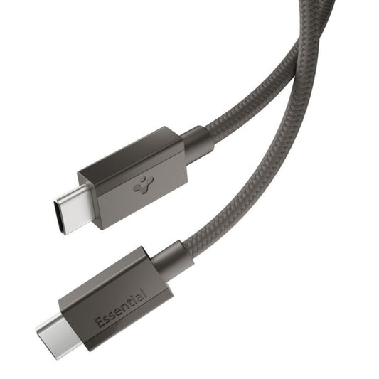 USB-C - USB-C kabl za prenos podataka i punjenje Spigen EB6015CC, 60W, 1.5m, Siva ACA10418