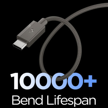 USB-C - USB-C kabl za prenos podataka i punjenje Spigen EB6015CC, 60W, 1.5m, Siva ACA10418