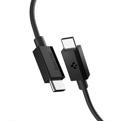 Kabl za prenos podataka i punjenje USB-C - USB-C Spigen EB6015CC, 60W, 1.5m, Crni ACA10417