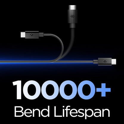 Kabl za prenos podataka i punjenje USB-C - USB-C Spigen EB6015CC, 60W, 1.5m, Crni ACA10417