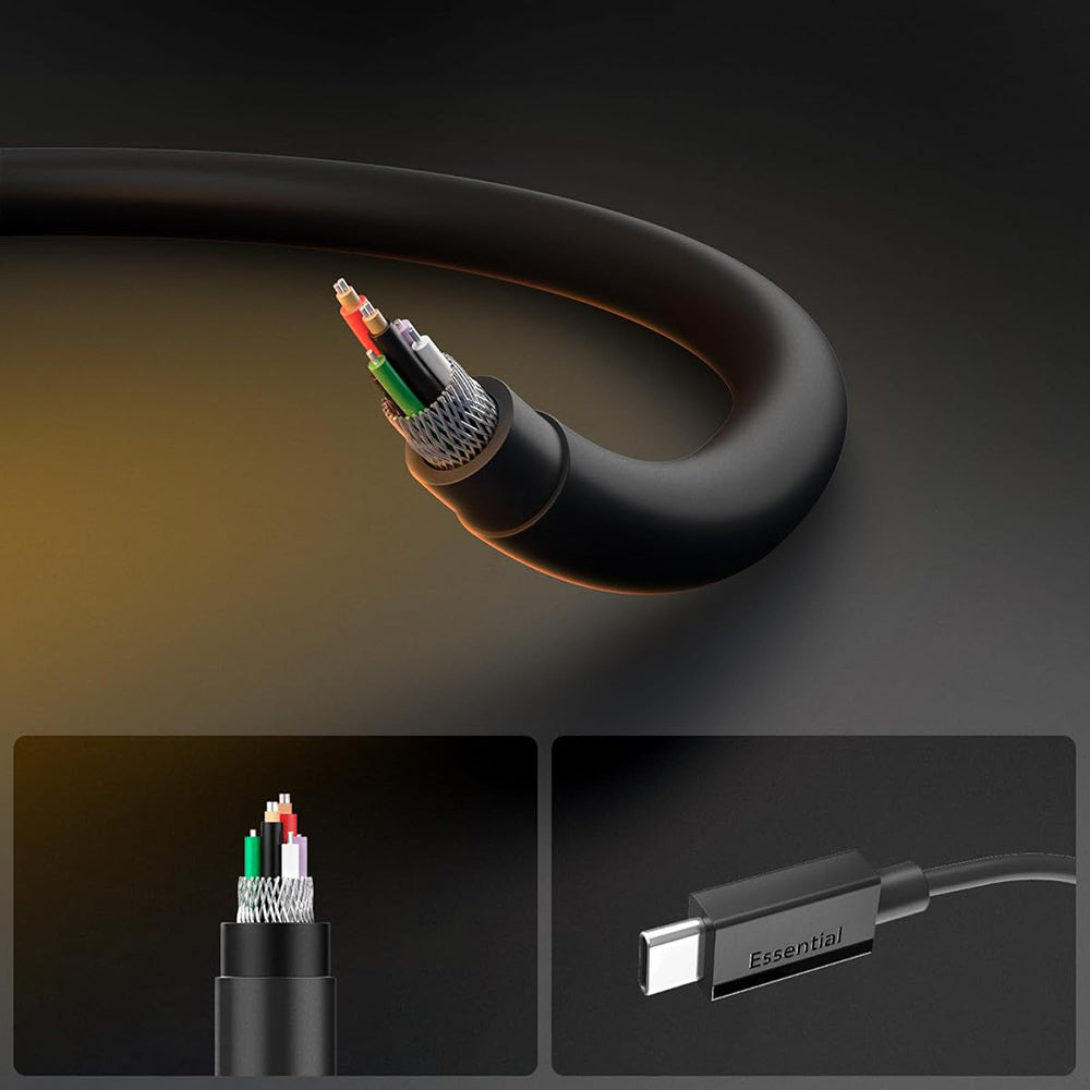 Kabl za prenos podataka i punjenje USB-C - USB-C Spigen EB6015CC, 60W, 1.5m, Crni ACA10417