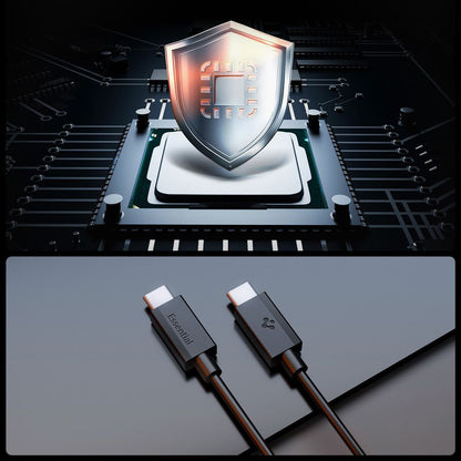 Kabl za prenos podataka i punjenje USB-C - USB-C Spigen Essential, 60W, 1m, Crni