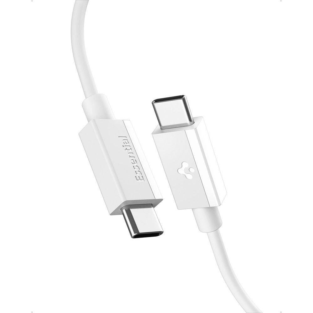 Kabl za podatke i punjenje USB-C - USB-C Spigen Essential, 60W, 2m, Beli