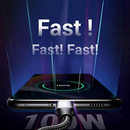 Kabl za Prenos Podataka i Punjenje USB-C - USB-C Techsuit PCB018, 100W, 1m, Crni