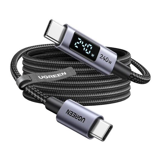 USB-C - USB-C UGREEN 65867 Display kabl za prenos podataka i punjenje, 240W, 2m, Siva