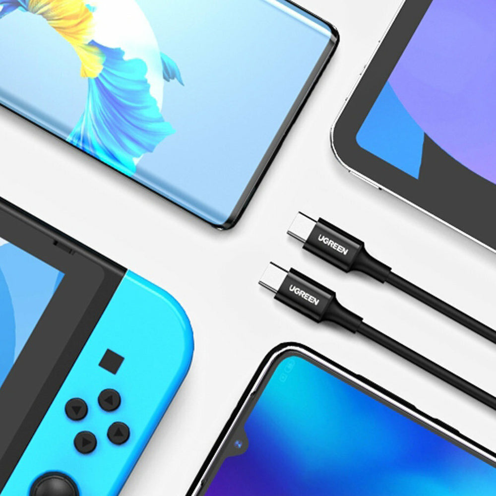 Kabl za prenos podataka i punjenje USB-C - USB-C UGREEN US300 (80371), 100W, 1m, Crni