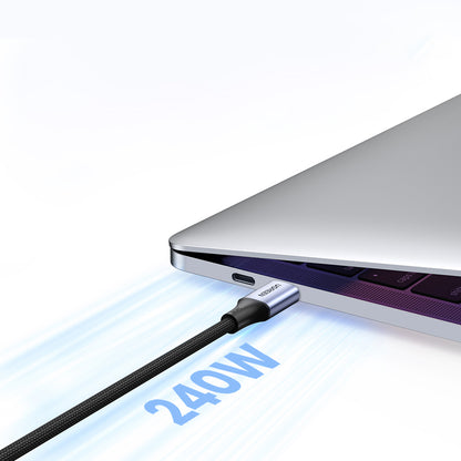 Kabl za podatke i punjenje USB-C - USB-C UGREEN US535, 240W, 1m, Sivi