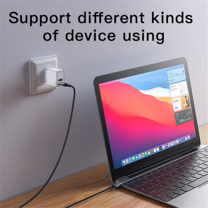 Kabl za prenos podataka i punjenje USB-C - USB-C Yesido CA181, 60W, 1.2m, Crni