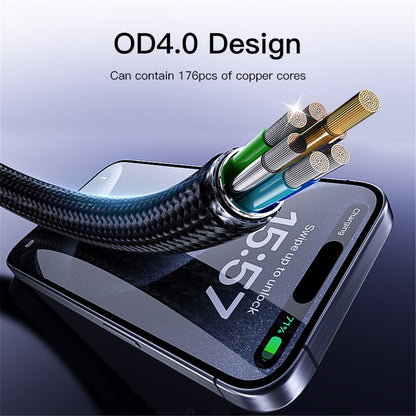 Kabl za prenos podataka i punjenje USB-C - USB-C Yesido CA181, 60W, 1.2m, Crni