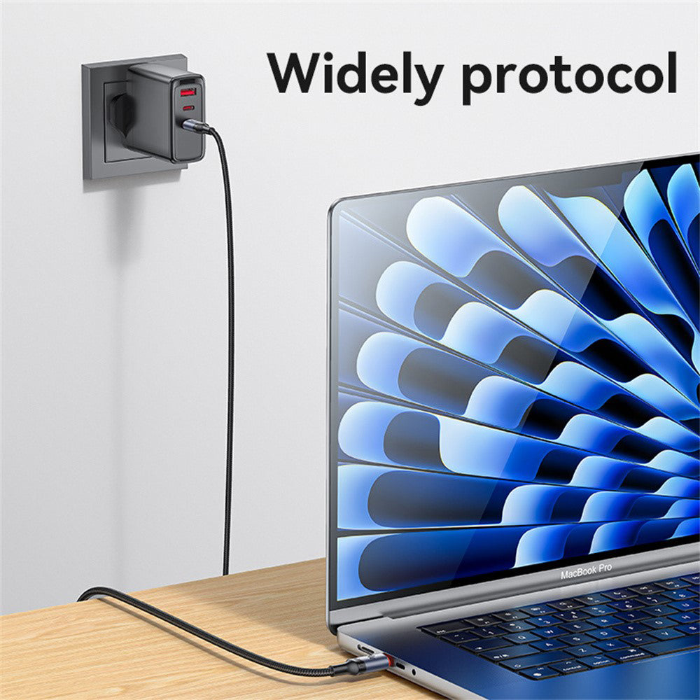 Kabl za prenos podataka i punjenje USB-C - USB-C Yesido CA185, 240W, 1.2m, Crni