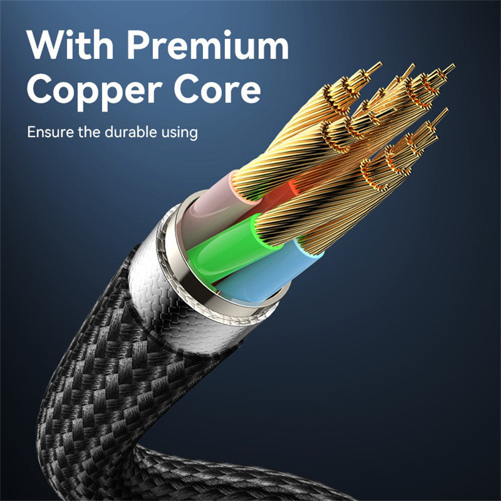 Kabl za prenos podataka i punjenje USB-C - USB-C Yesido CA186, 240W, 2m, Crni