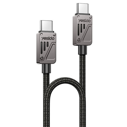 Kabl za prenos podataka i punjenje USB-C - USB-C Yesido CA196, 60W, 1.2m, Crni