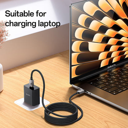 Kabl za prenos podataka i punjenje USB-C - USB-C Yesido CA196, 60W, 1.2m, Crni