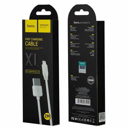 Kabl za Podatke i Punjenje USB-A - Lightning HOCO Rapid X1, 18W, 2m, Beli