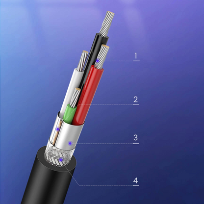 Kabl za štampač UGREEN US135, USB-A - USB-B, 5m, Crni