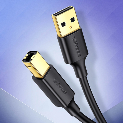 Kabl za štampač UGREEN US135, USB-A - USB-B, 5m, Crni