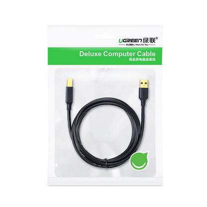 Kabl za štampač UGREEN US135, USB-A - USB-B, 5m, Crni