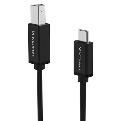 Kabl za štampač WZK WKDDY1S, USB-C - USB-B, 1m, Crni