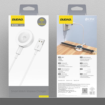 Bežični punjač Dudao A12H za Huawei Watch Series, USB-A, Beli