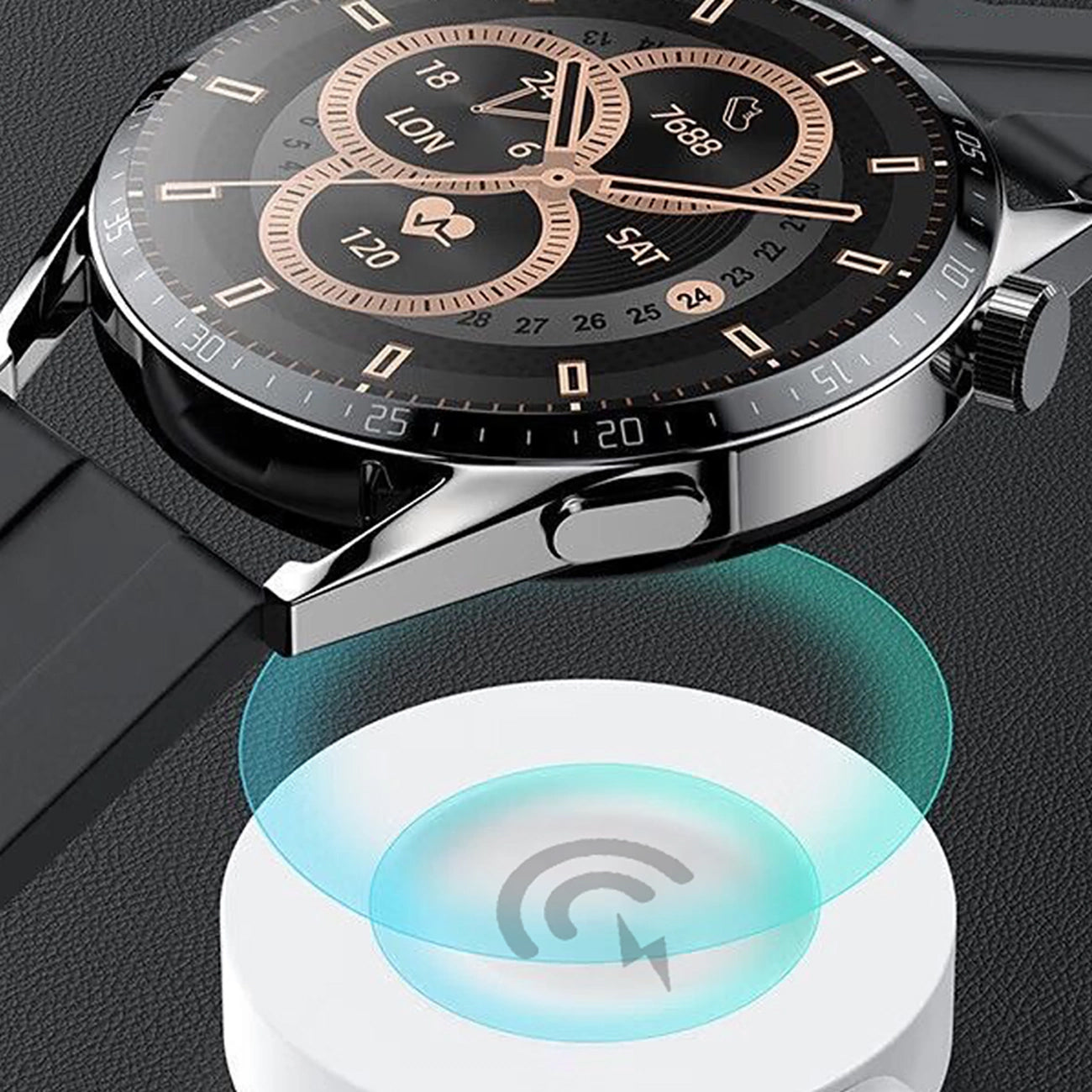 Bežični punjač Dudao A12H za Huawei Watch Series, USB-A, Beli