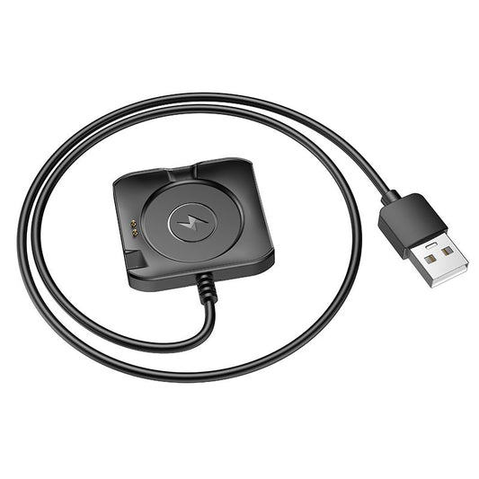 Kabl za punjenje za Smartwatch HOCO Y28, USB-A, Crni
