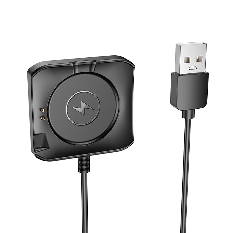 Kabl za punjenje za Smartwatch HOCO Y28, USB-A, Crni