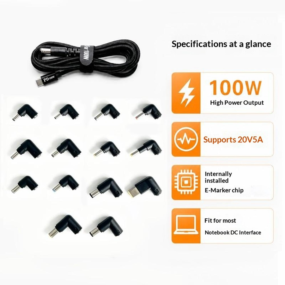 OEM kabl za punjenje, 2m, 14u1, Crni