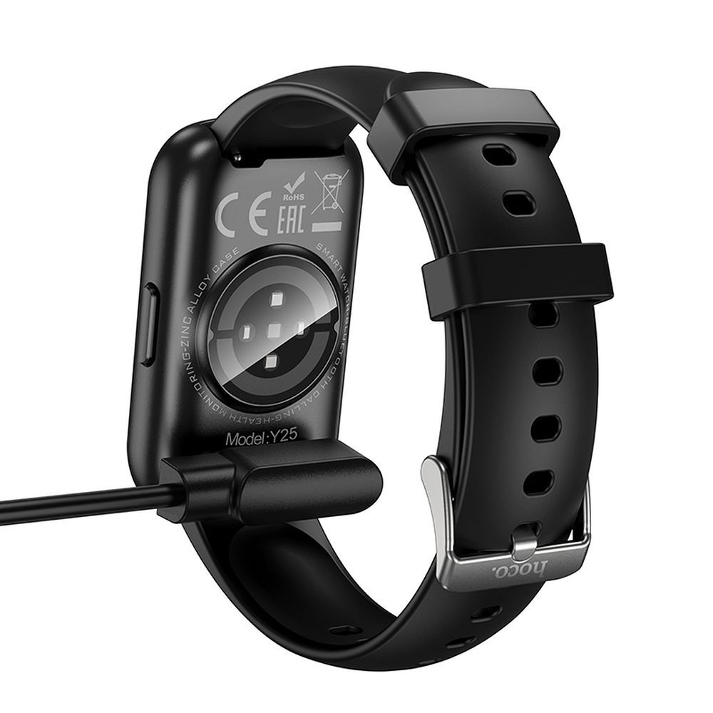 Kabl za punjenje za Smartwatch HOCO Y25, USB-A, Crni